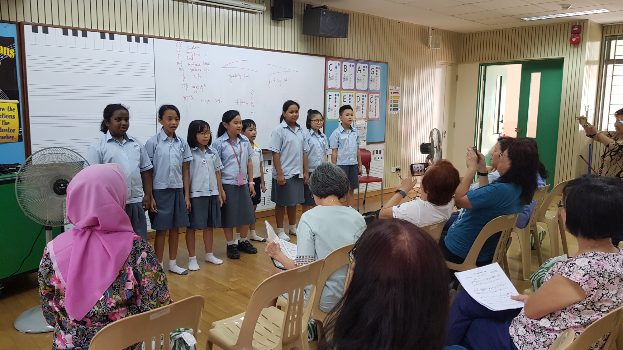 Primary 4 students had a Values-in-Action session with seniors from an external organization