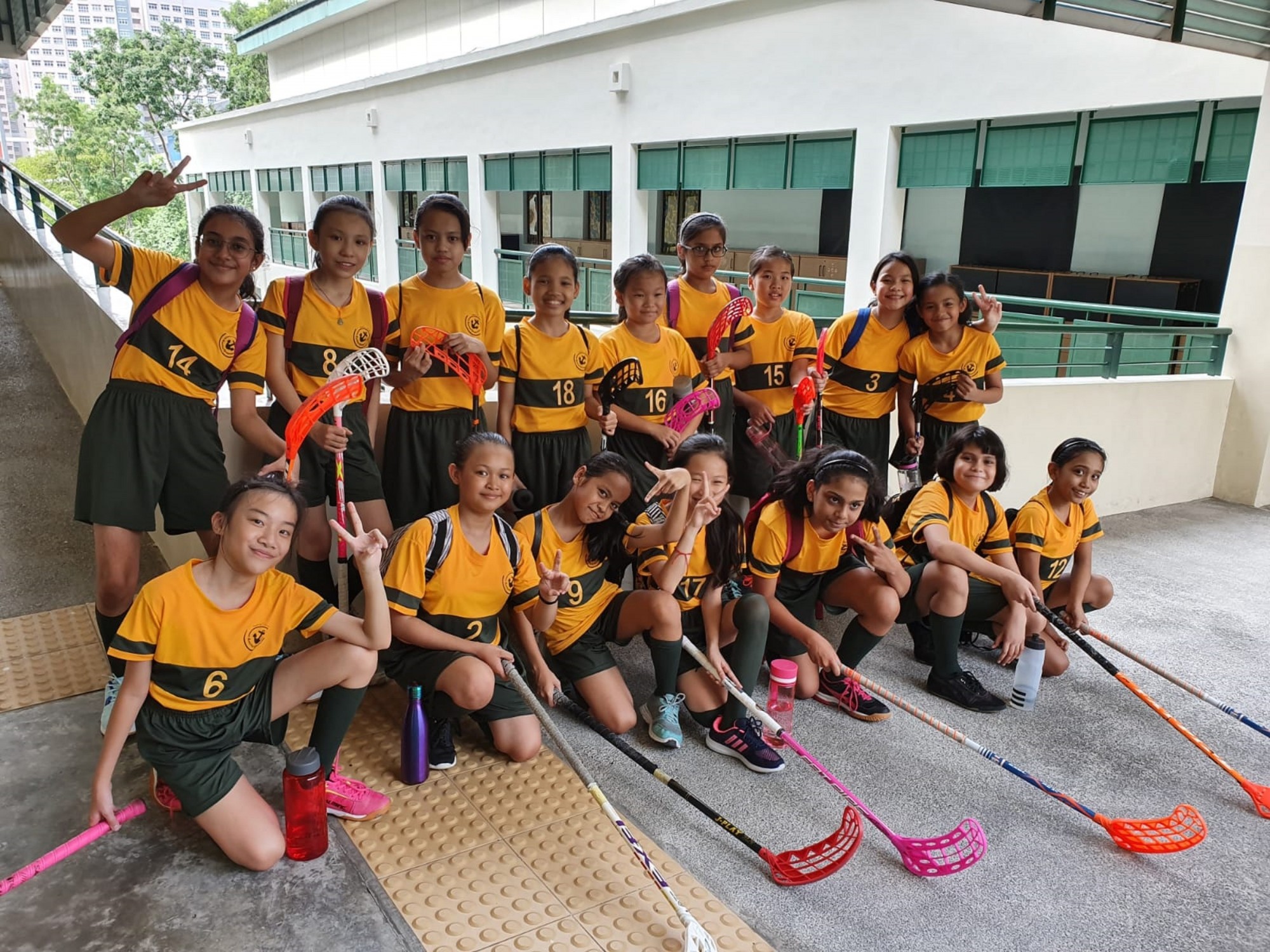 AGPS debut team in National School Games for Floorball Girls