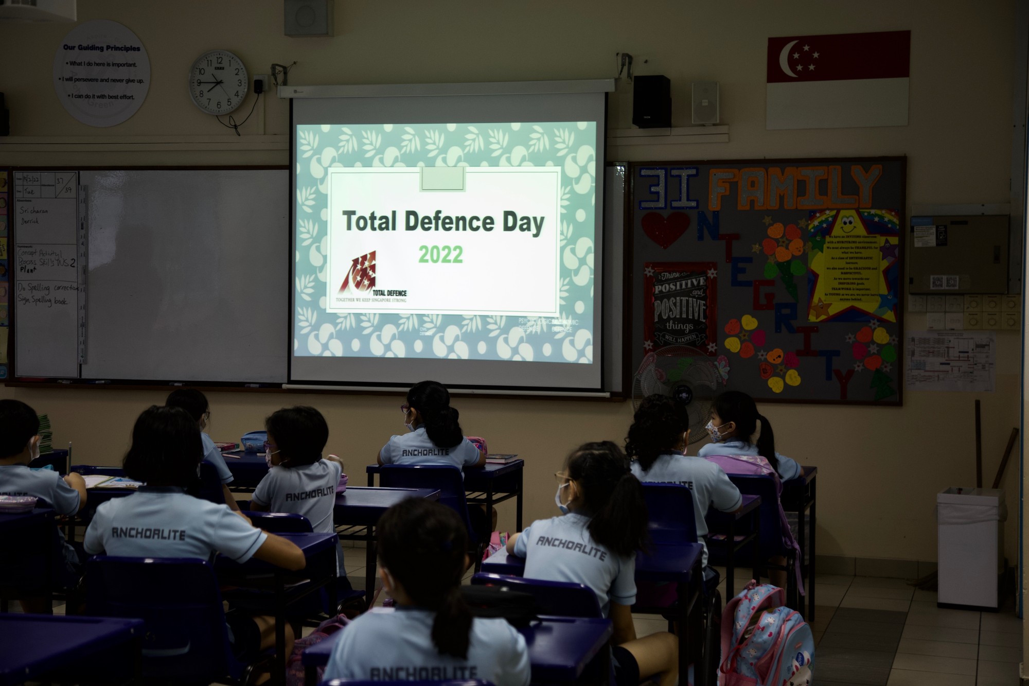 Sharing of 6 pillars of Total Defence during Assembly