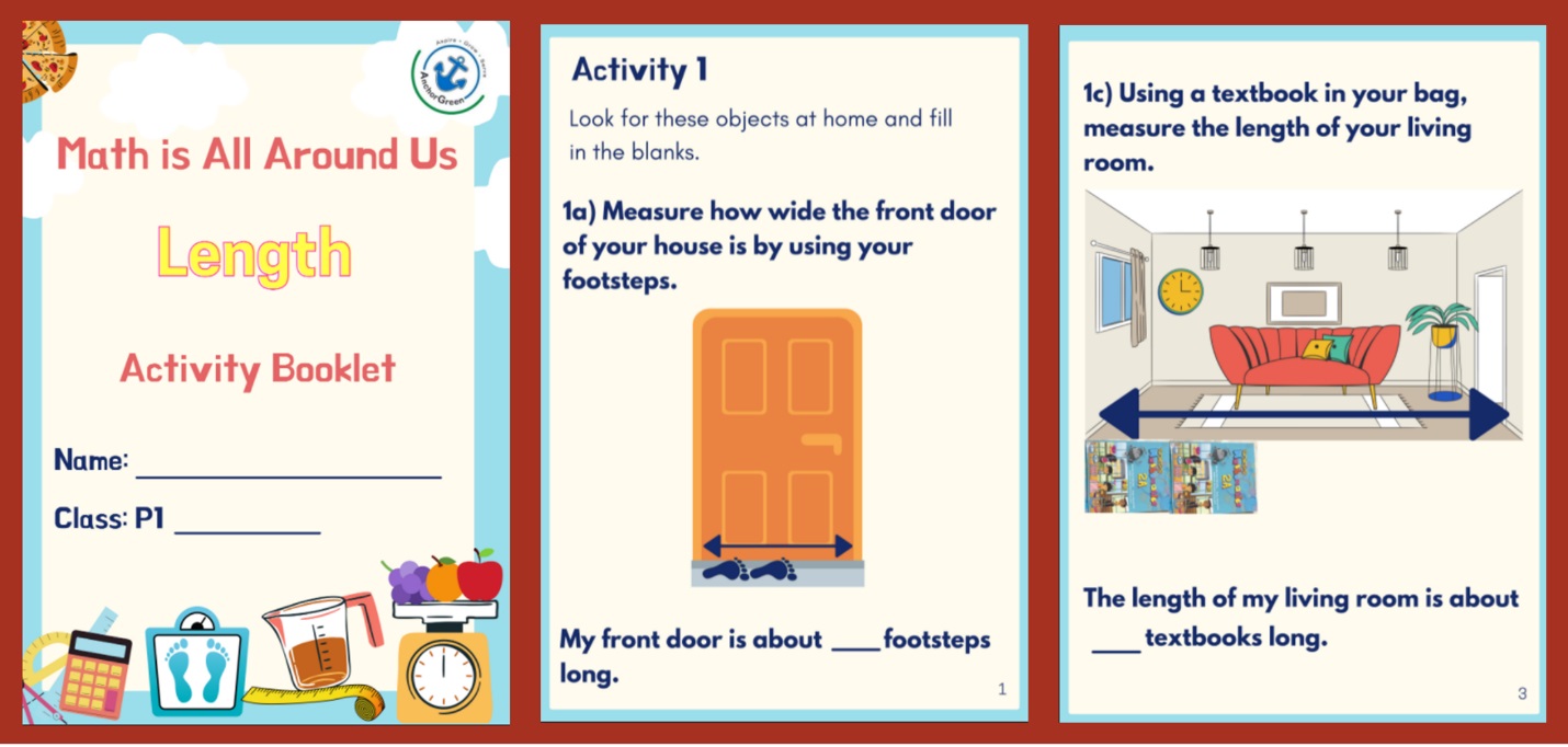 The Activity Booklet which students and parents can do at home together